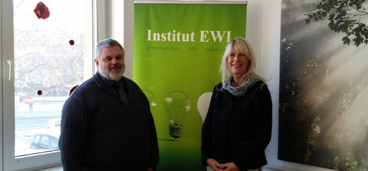 Besuch von Bezirksvorsteher Hora im Institut EWI